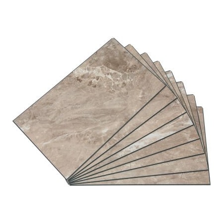 Acoustic Ceiling Products Palisade 25.6"L x 14.8"W Vinyl Wall Tile, Venetian Marble, 8 Pack 53011